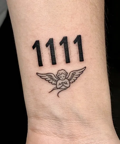 Angel Number Tattoo Meaning: Why People Tattoo 111, 444, and 999