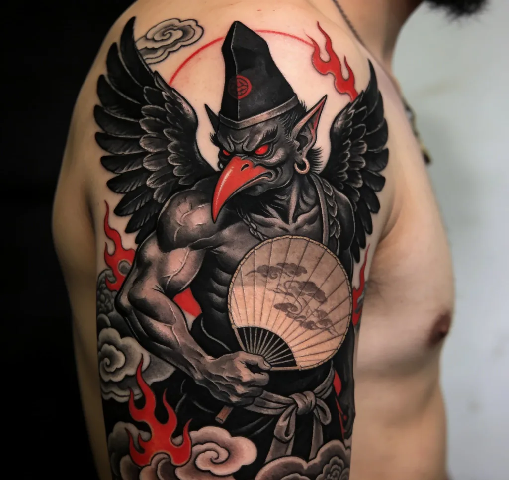 Tengu Tattoo Meaning: Symbolism and Japanese Folklore