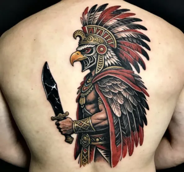 Aztec Eagle Warrior Tattoo Meaning: Symbolism and History