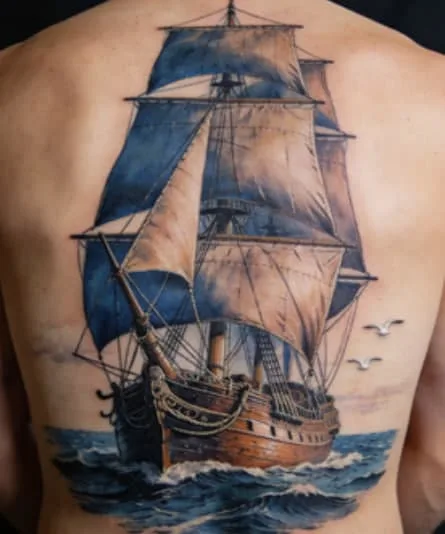 The Meaning of Sailing Ship Tattoos: Symbolism, Designs, and Placement