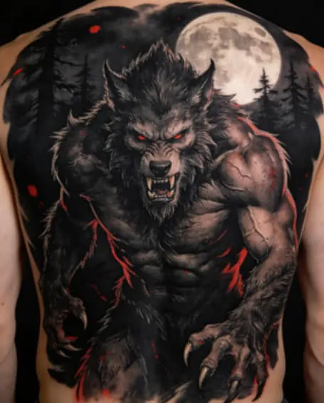 Werewolf Tattoo Meaning: Wildness, Humanity, and Transformation
